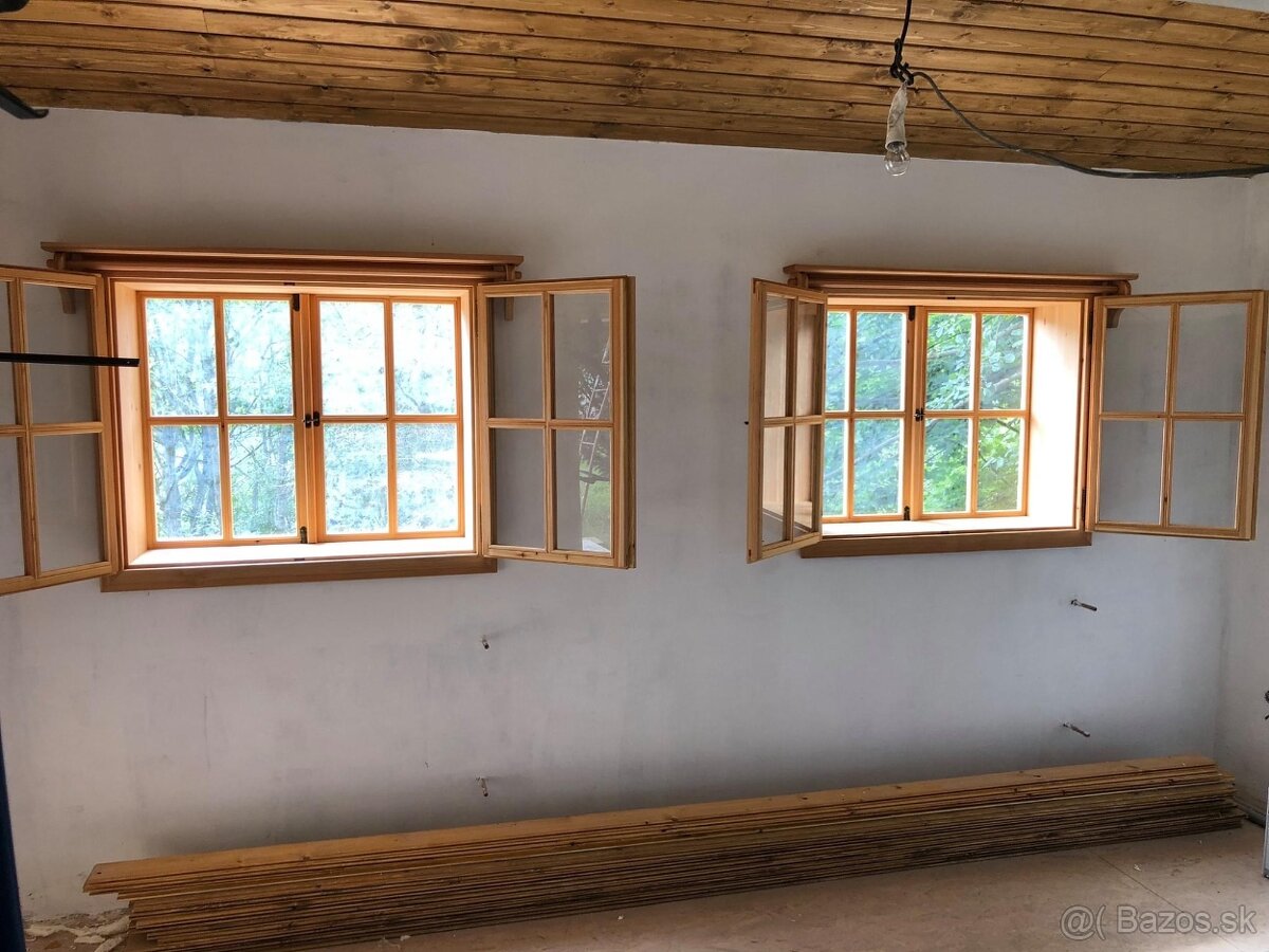 Prodám modřínové špaletová okna,dveře - 9