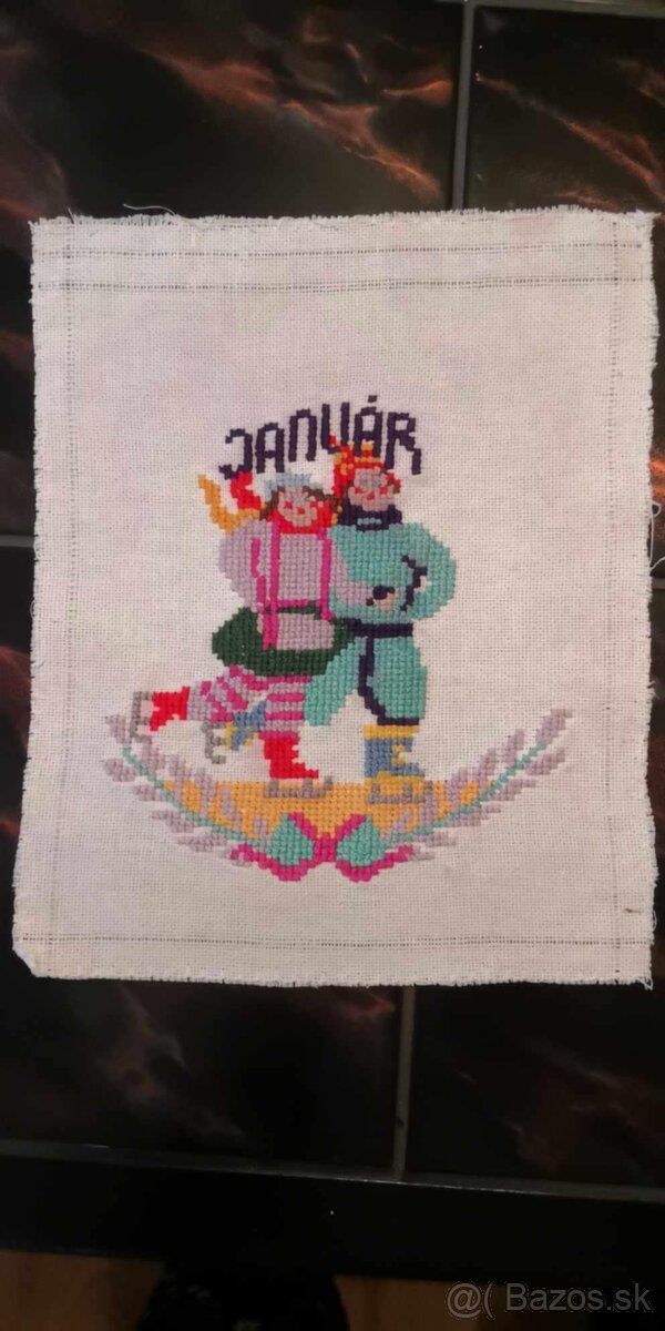 Vyšívaný kalendár - 9