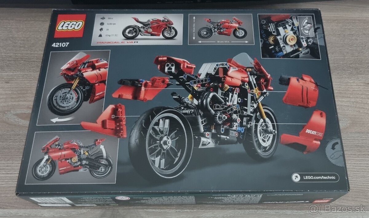 Predám LEGO Technic 42107 Ducati Panigale V4 R - 9