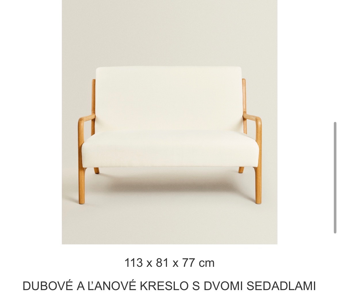 Zara Home dvojkreslo - 9