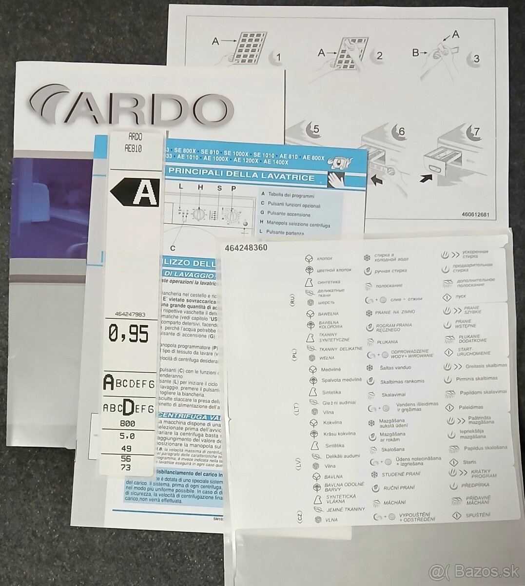Predám práčku ARDO AE 810 - 9