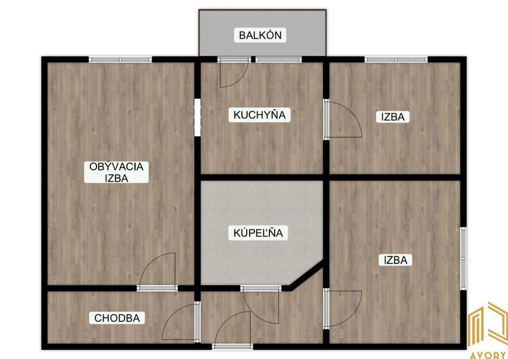 NA PRENÁJOM 3 - IZB. BYT, LOGGIA, SENICA, L.NOVOMESKÉHO - 9