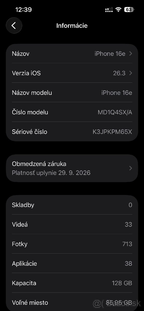 Apple iPhone 16e 128 Black - 9