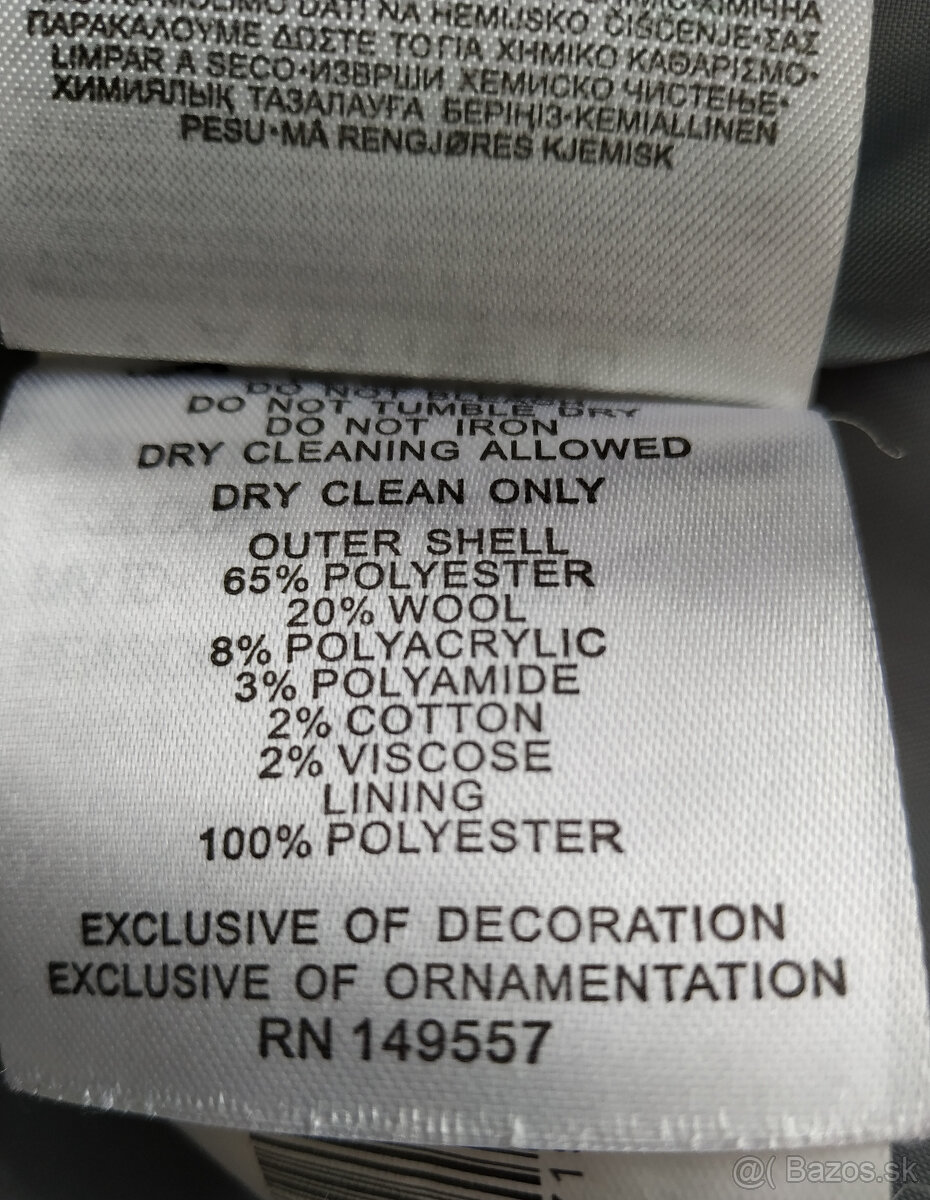 Jesenný dámsky kabát zn. Amisu č. 38 s ovčou vlnou - 9