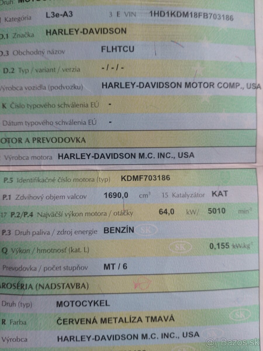 Harley Davidson Electra glide+ vymena za karaván - 9