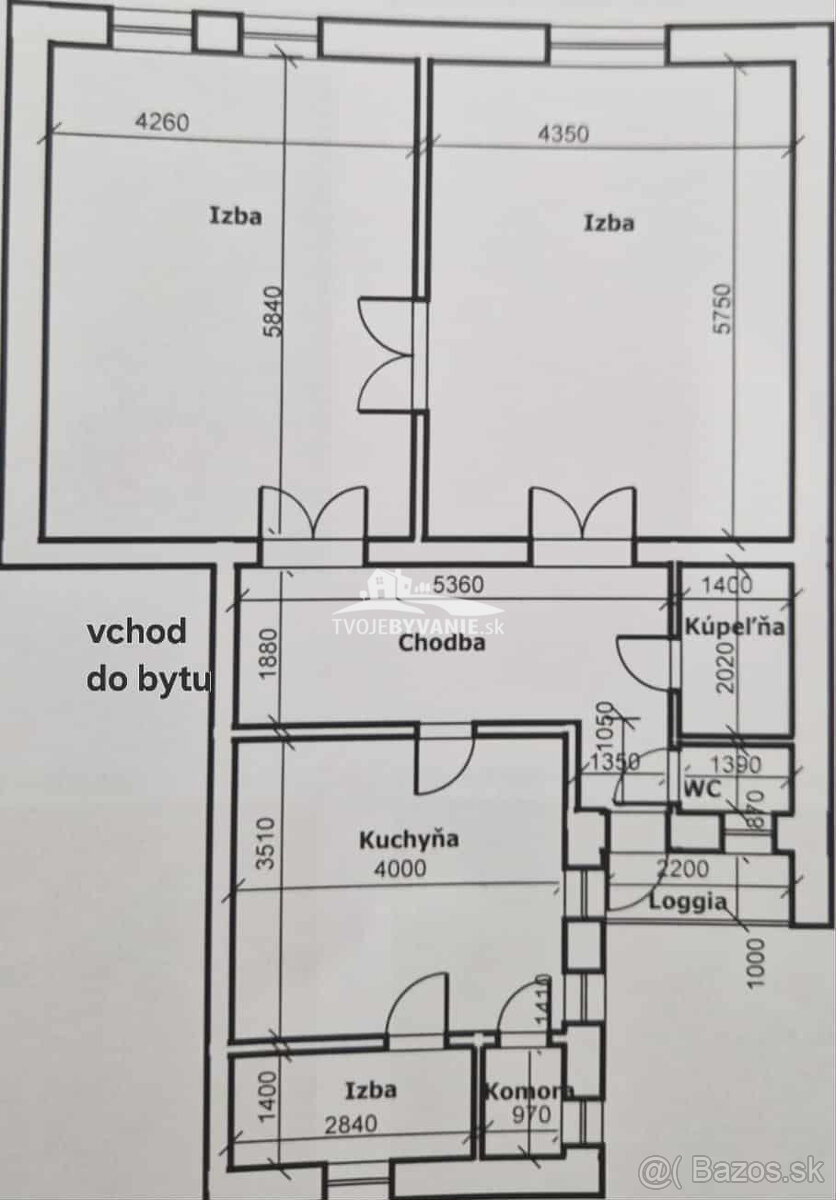 TOP cena - 3-izbový byt na Krivej v centre mesta - 9