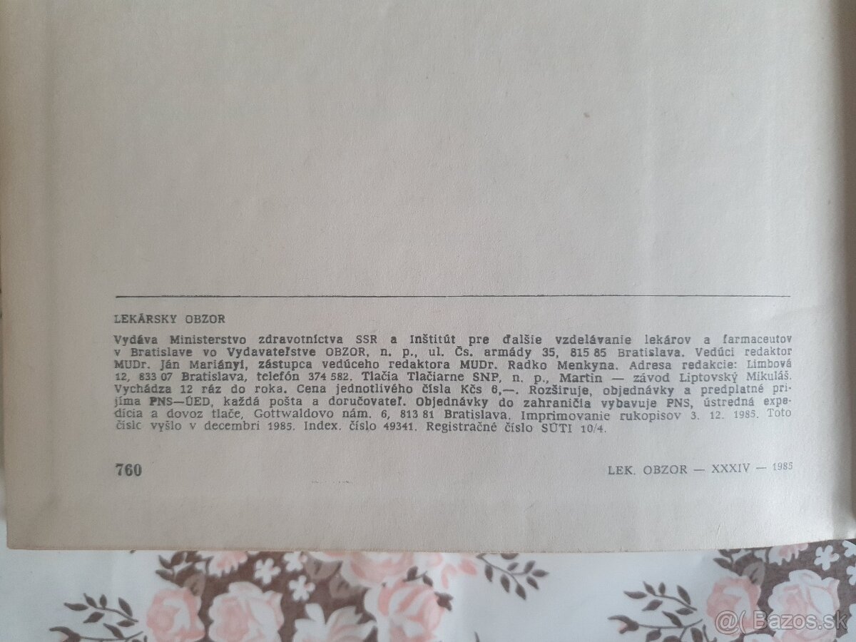 Prodám knihu Lekársky obzor - 9