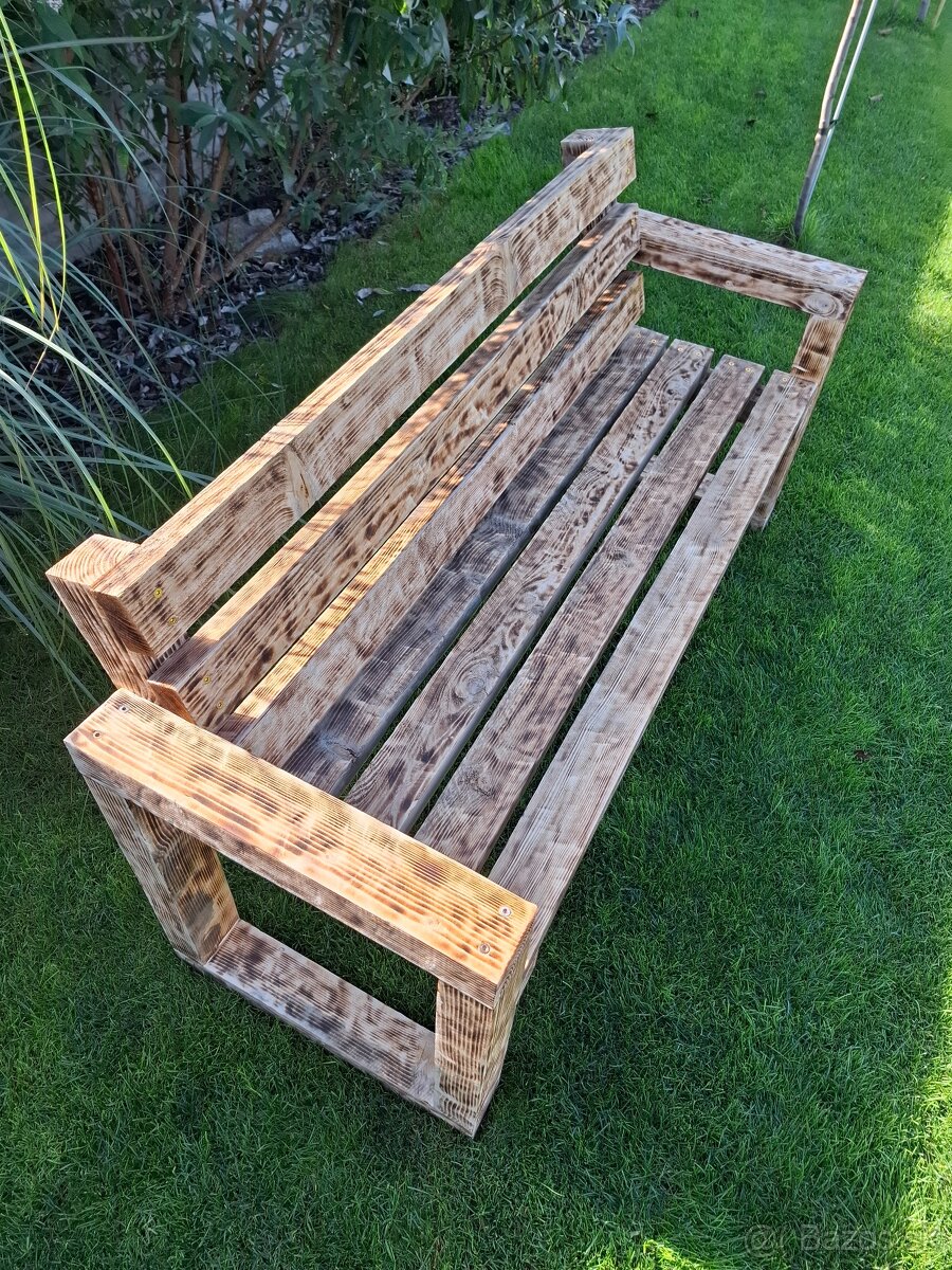 Drevená lavička/lavica - 9