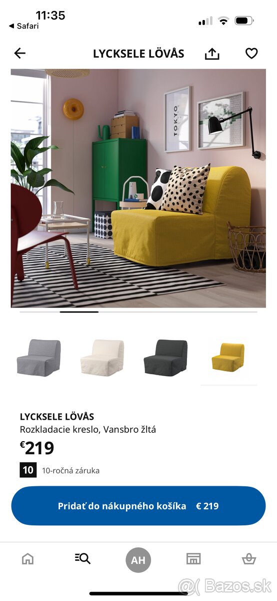 Roztahovacie kreslo IKEA LYCKSELE LOVAS - 9
