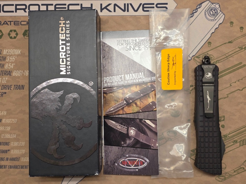 Microtech Combat Troodon Delta Frag Shadow Tanto - 9