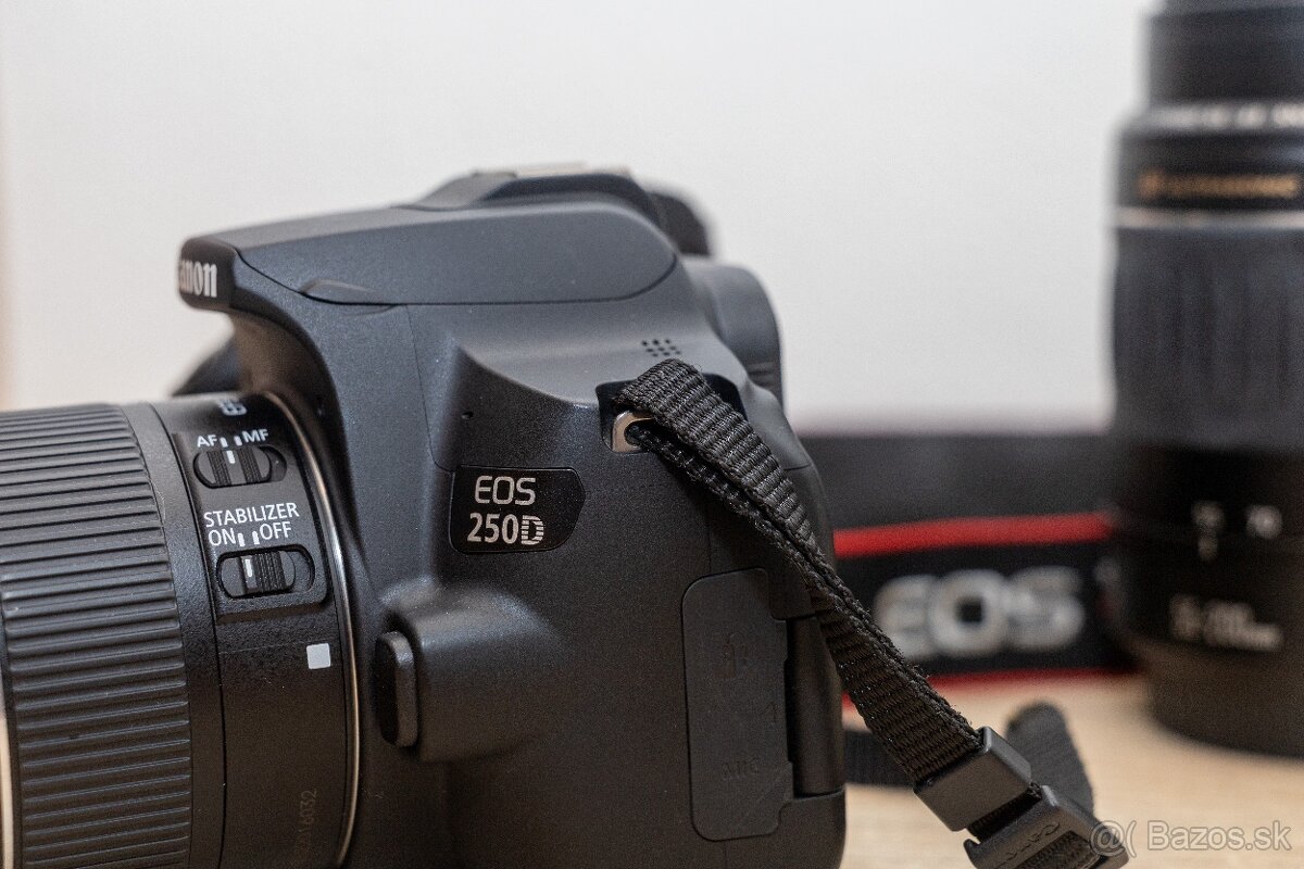 Zrkadlovka Canon EOS 250D s dvomi objektívmi - 9