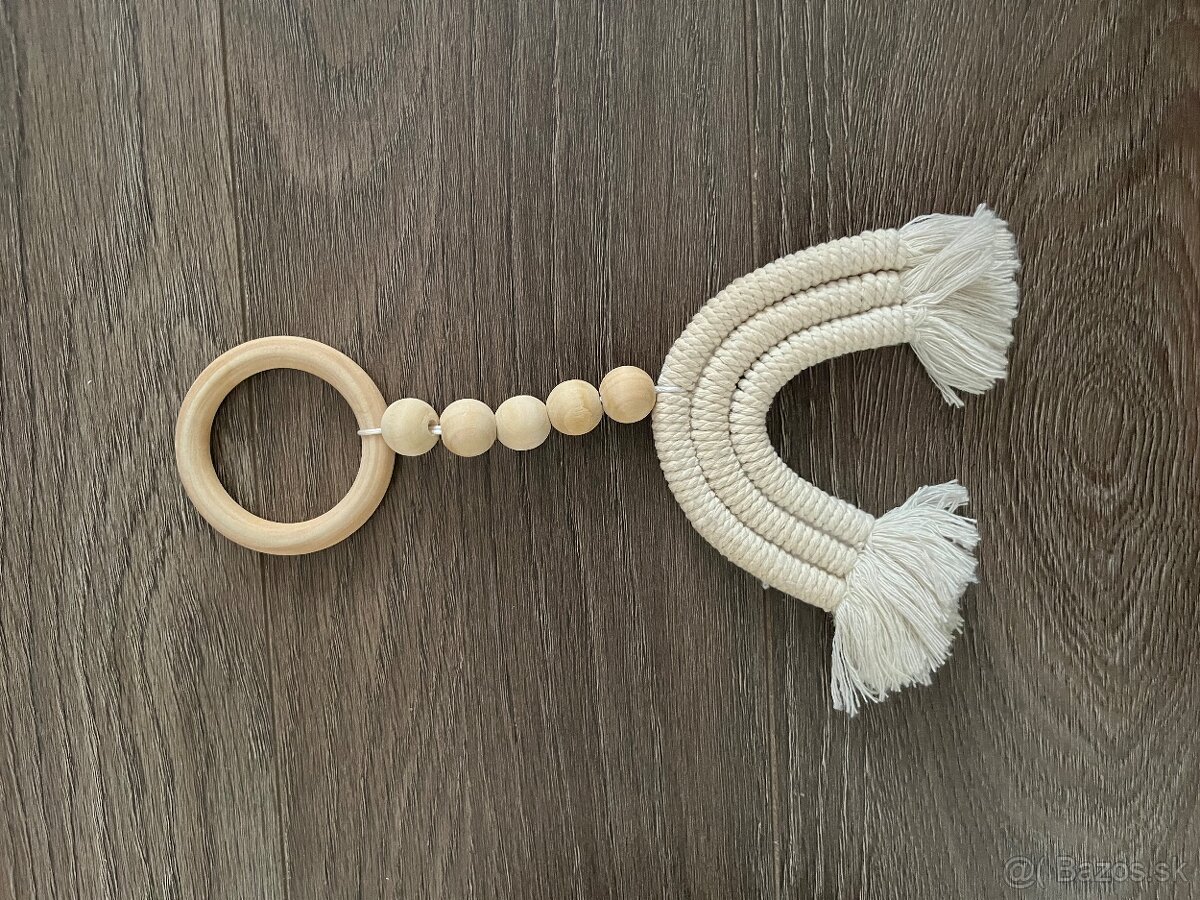 Drevena dekoracia zavesna a držiak na servitky - 9