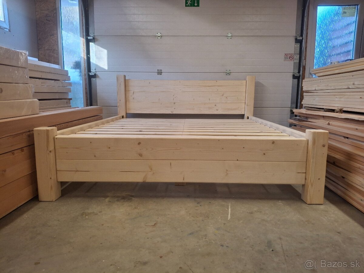 Manželská posteľ-masív - 9