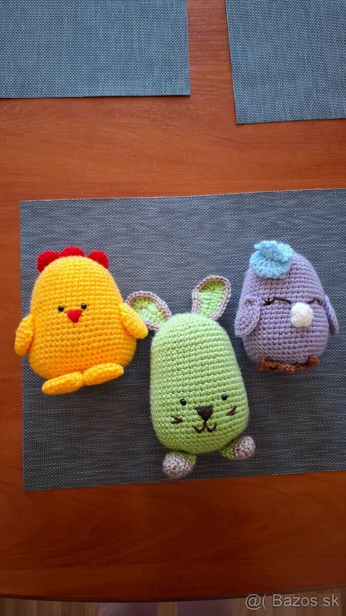 Háčkované dekorácie, hračky - 9