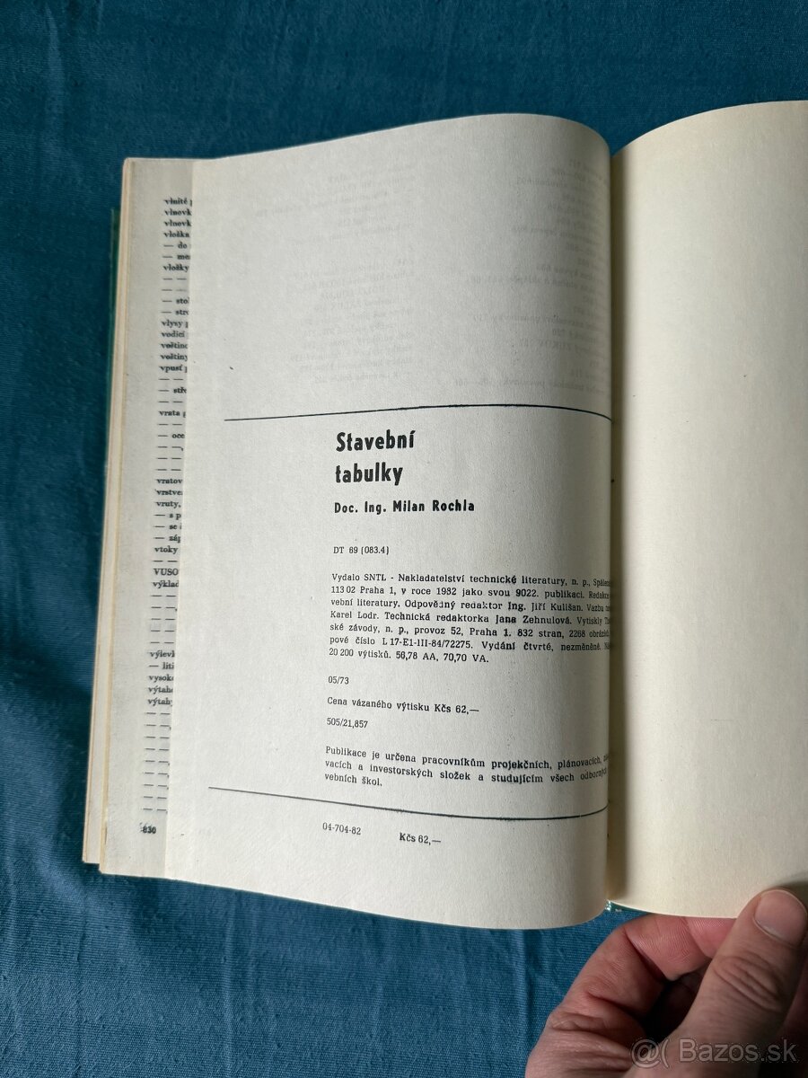 Kniha: Stavební tabulky - M. Rochla - 9
