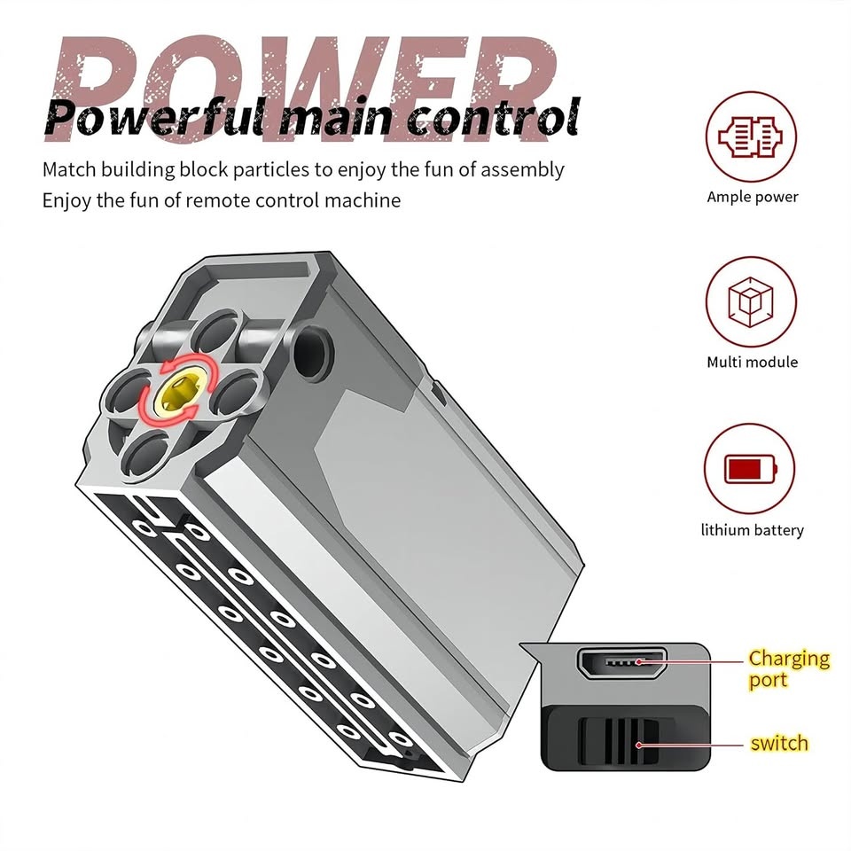 Programovatelná RC stavebnice (robot) - 475 dílků - 9