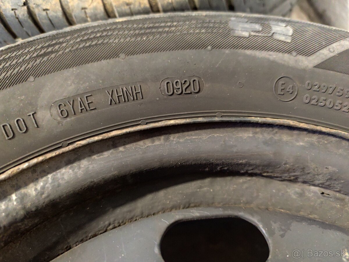 Predám 4x letné pneu s diskami 195/65 R15 - 9
