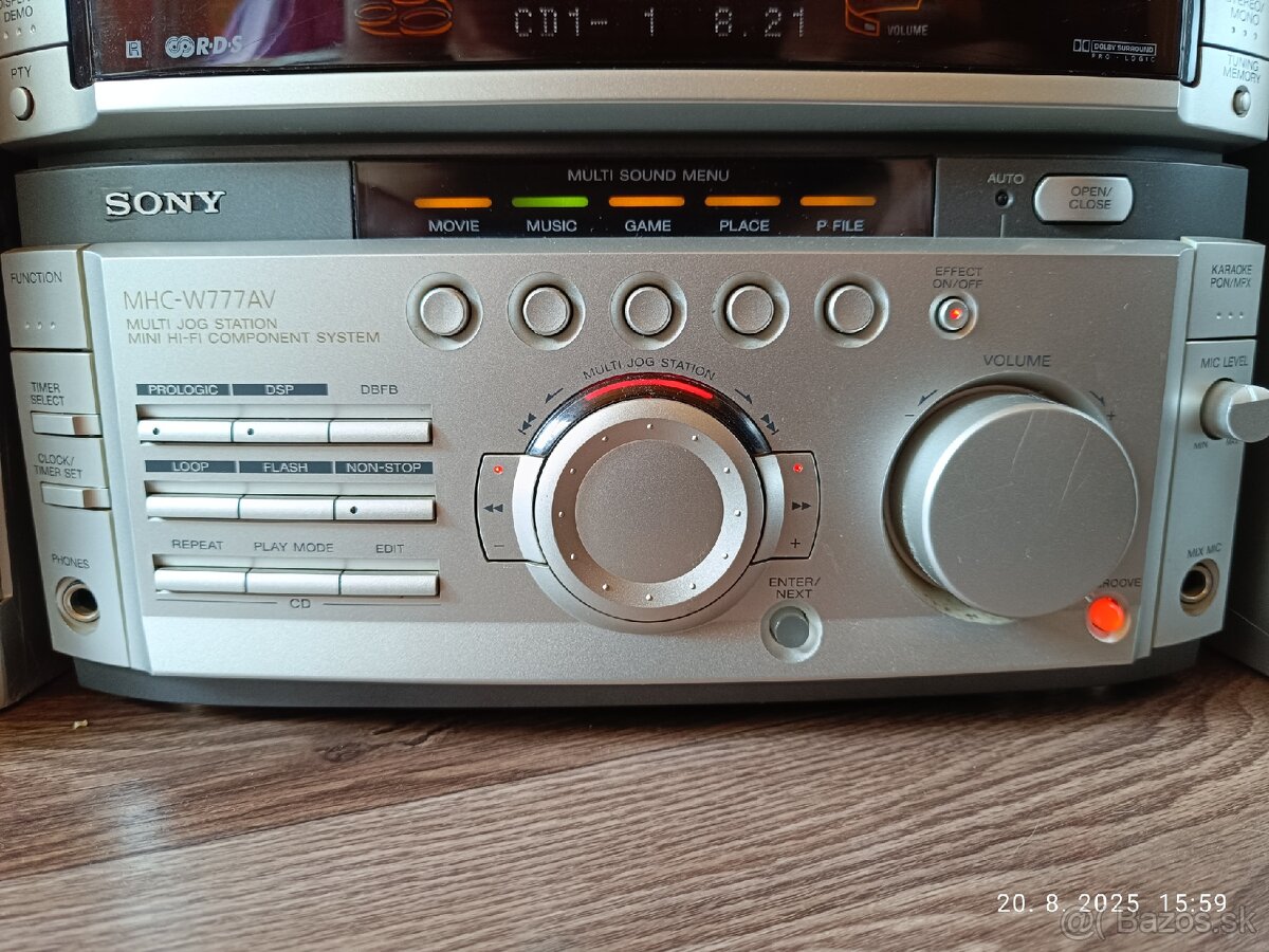 SONY MHC-W777AV... PLNE FUNKČNÁ...cca 30kg - 9