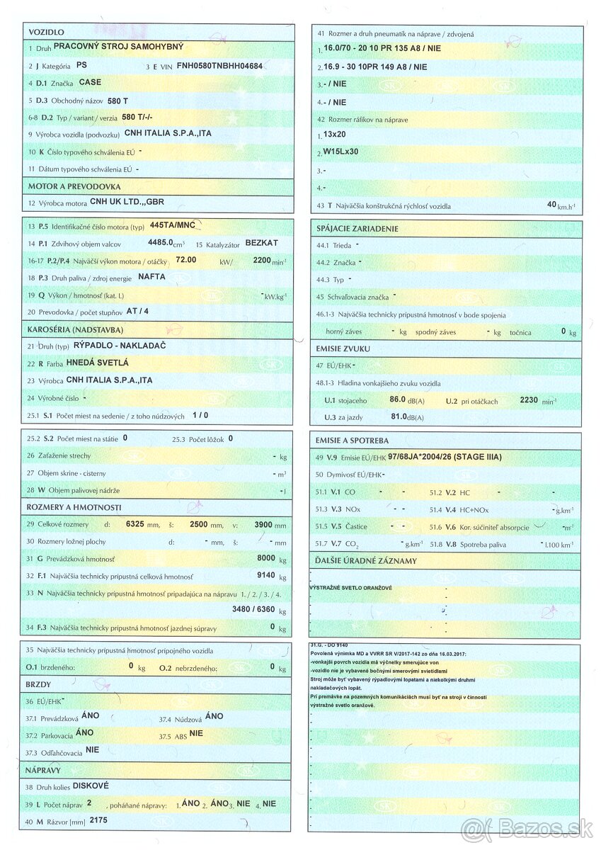Rýpadlo nakladač CASE 580T - 9