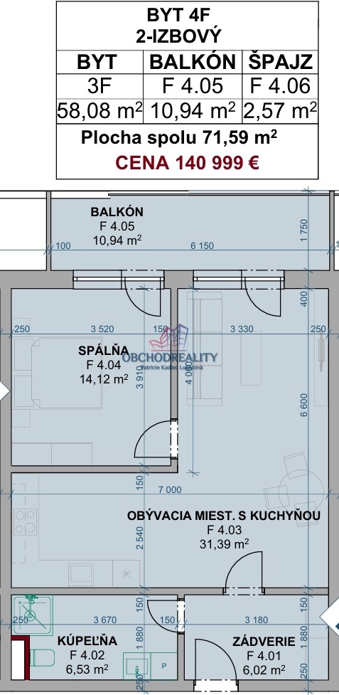 GREEN SIDE IX. - 2 - izbové byty s balkónmi - 9