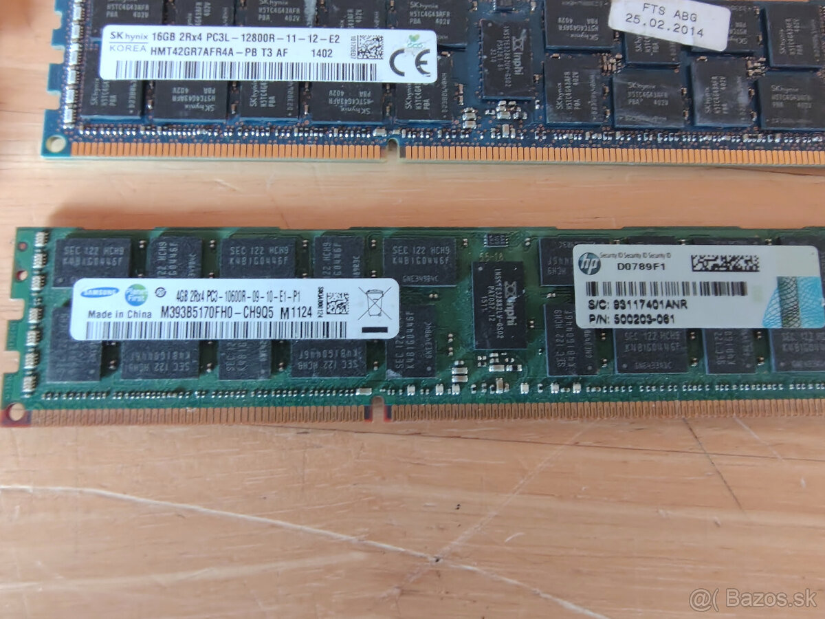 Serverové DDR3 RAM Pamäte - BULK - 9