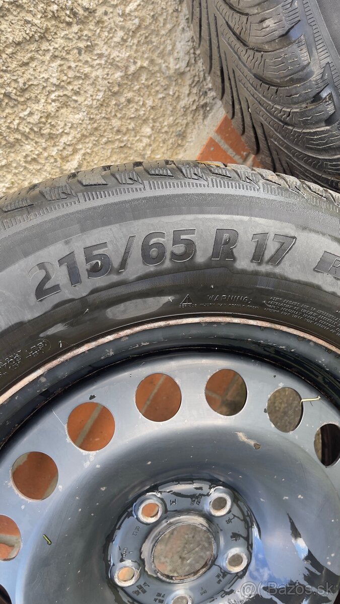 Plechové disky R17 5x112 Zimné pneumatiky - 9