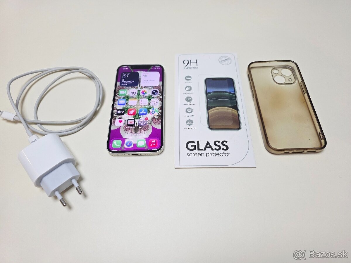 APPLE IPHONE 13 mini 128gb STARLIGHT,BATERKA 100% - 9