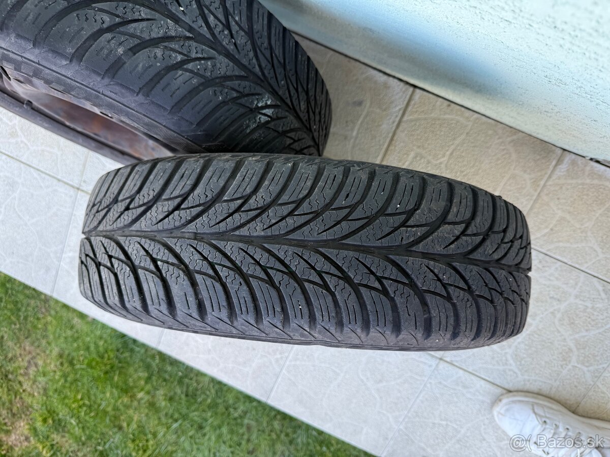 Plechové disky + celoročné pneu - 9