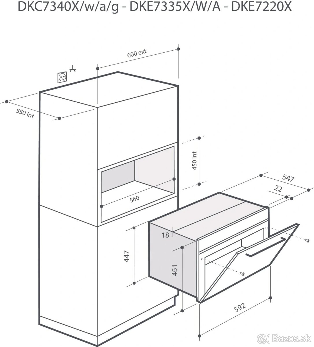 set De Dietrich DOR7586A + De Dietrich DKE7335A - 9