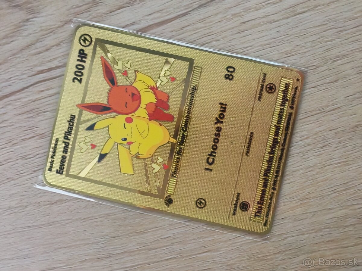 Kovové Pokémon karty aj Valentínske - 9