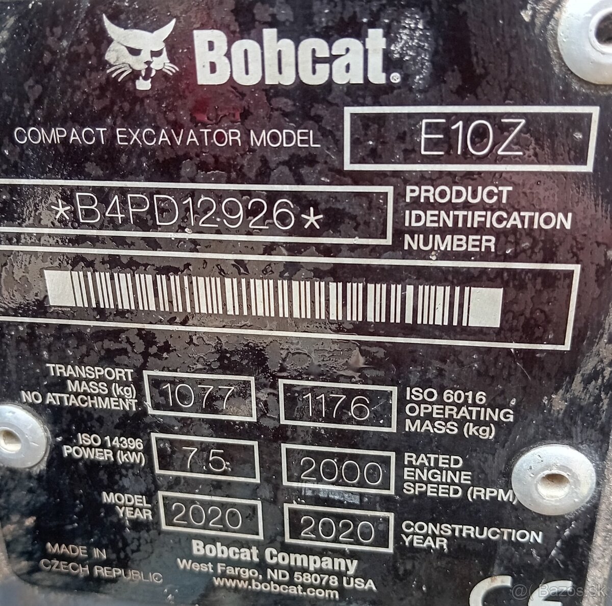 Minibager Bobcat E10 Z rok 2020 - 9