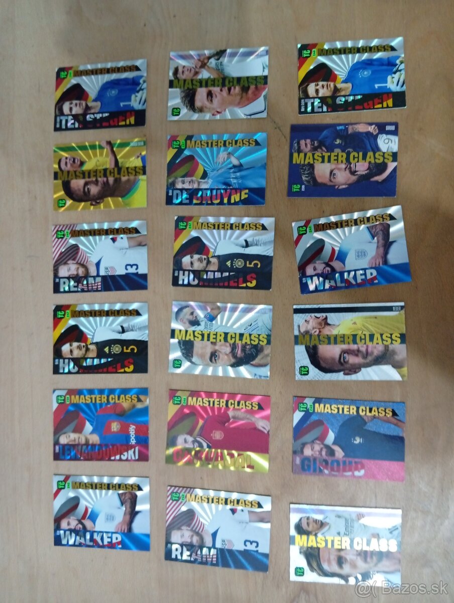 Predám futbalové karty Top Class - 9