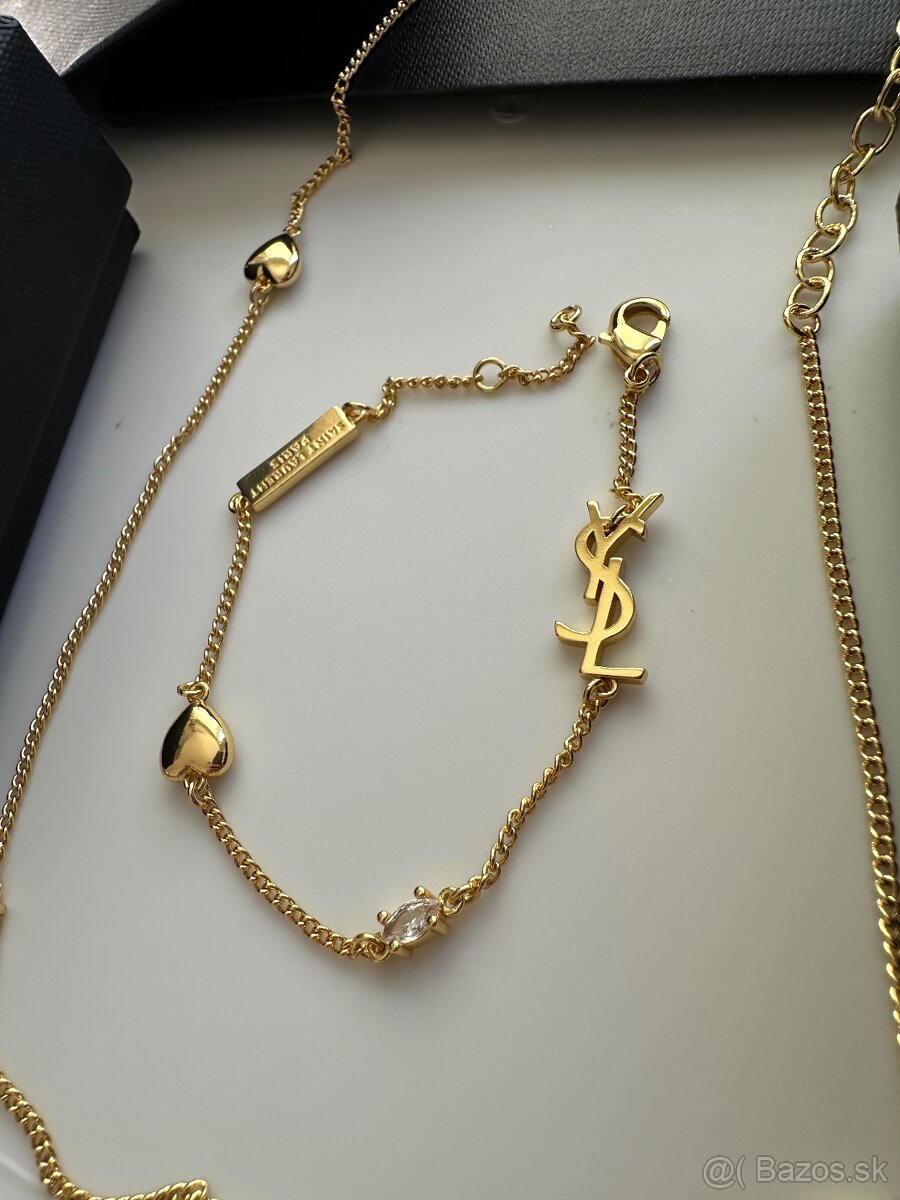Nová nenosena luxusná sada naramku a nahrdelnika YSL - 9