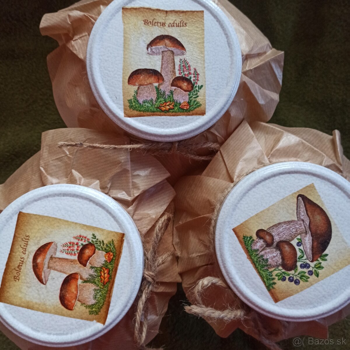 Poháre na hríby s motívom hriby - 9