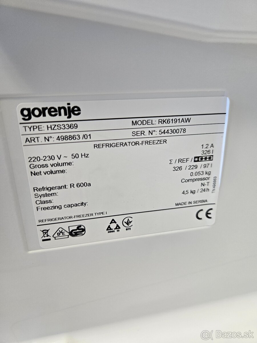 Chladnička Gorenje - 9