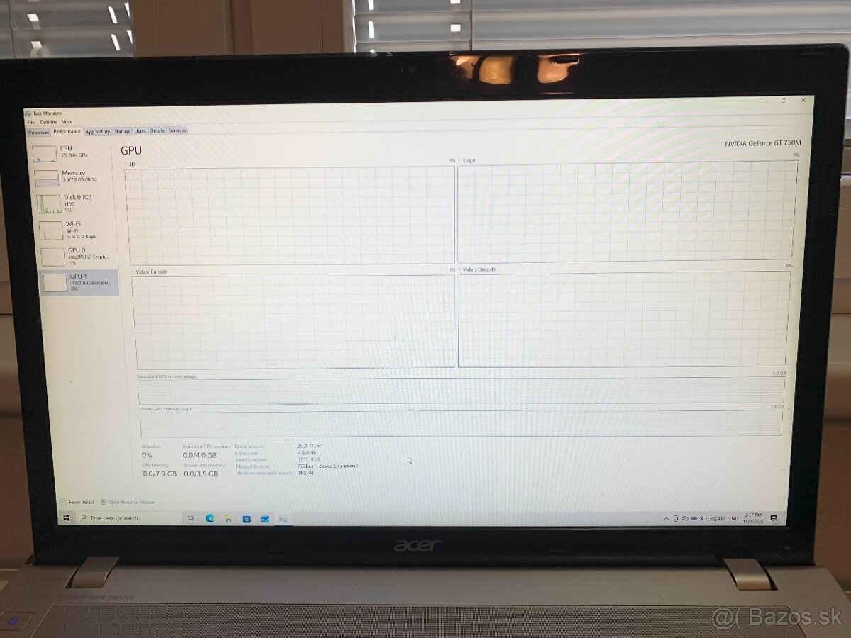 Herný notebook 17,3" | i5 + GT 750M 4GB | 8GB RAM - 9