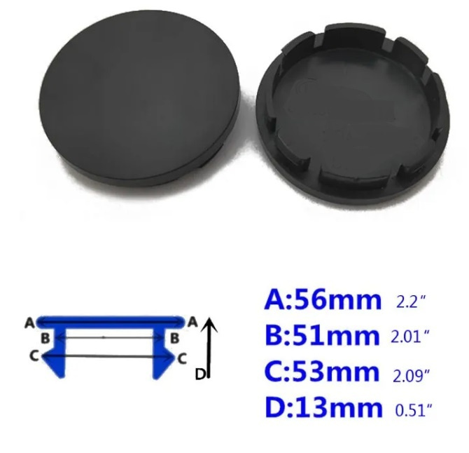 Uni stredové krytky 56/60mm - 9