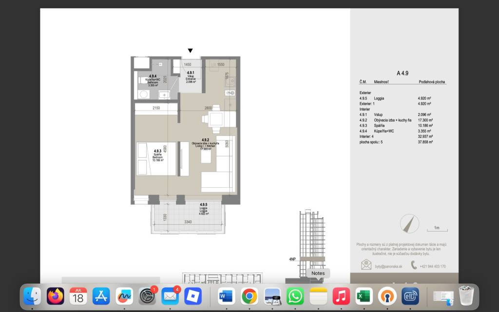 Babony TRE I 2i byt v novom projekte Panónska v Petržalke - 9