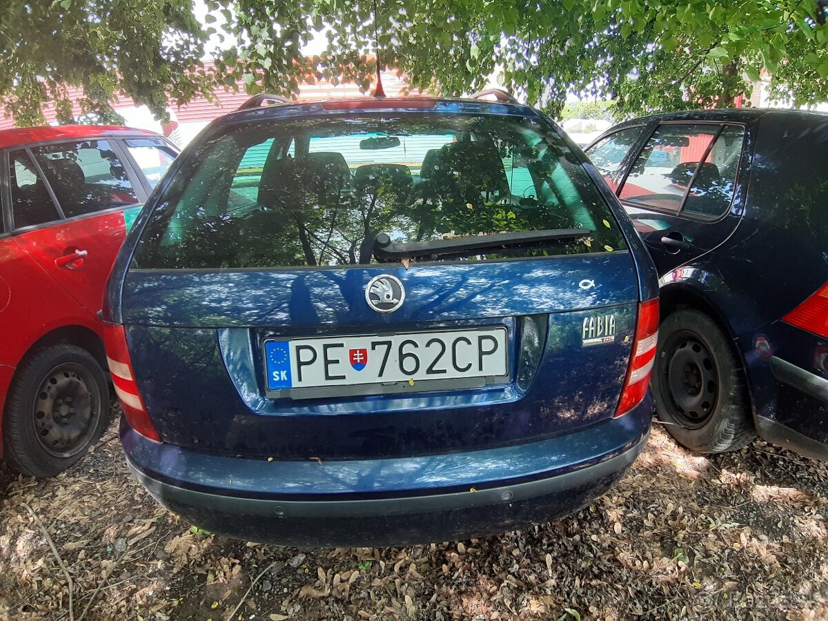 Škoda Fabia 1,9TDI 74kw kód motora: AXR - 9