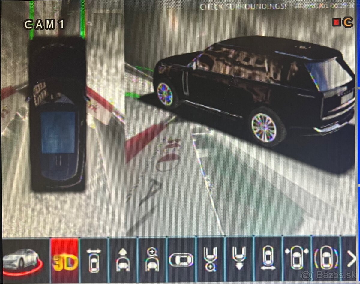 Panoramatický kamerový systém do auta - 360° s nahrávaním - 9