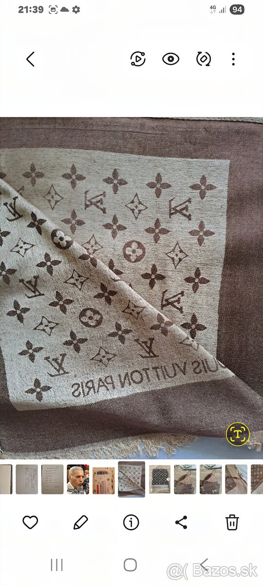 Obrovsky sal , satka, pled Louis vuitton - 9