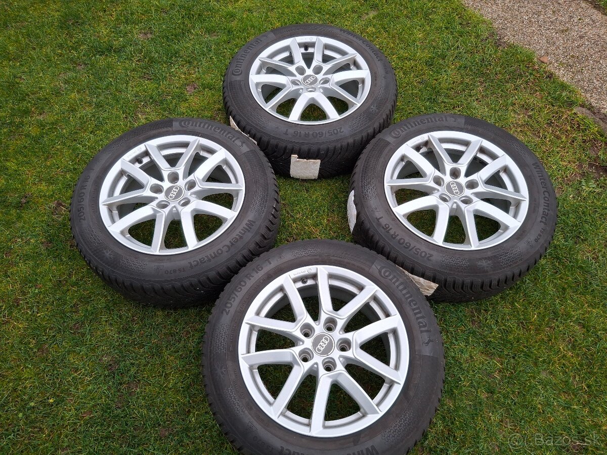 16" ALU 5x112 (audi a iné) + zimné 205/60 r16 8mm TOP - 9