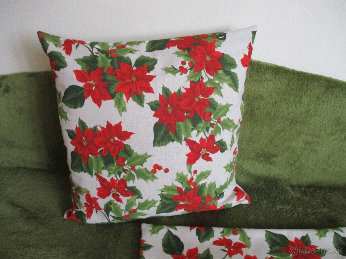 Obliečka vianočná ruža,50x50cm - 9