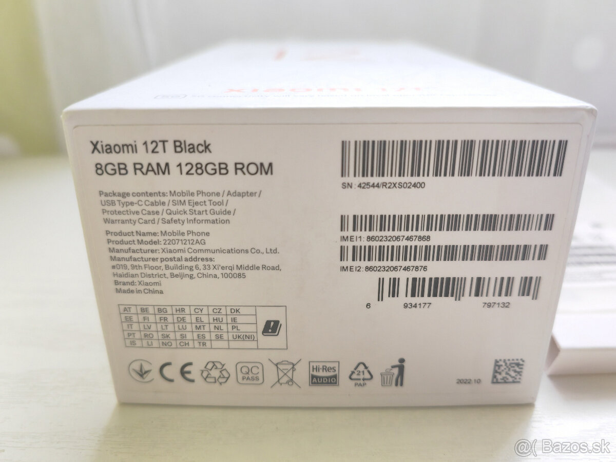 Xiaomi 12T Black Dual Sim - 9