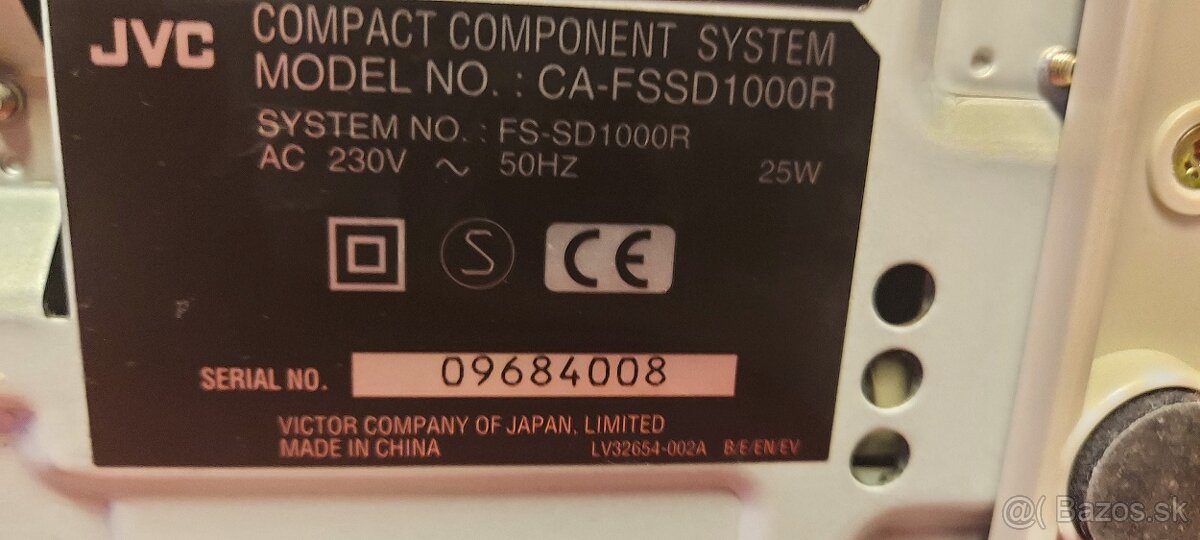 Predám mini systém JVC FS-SD1000 - 9