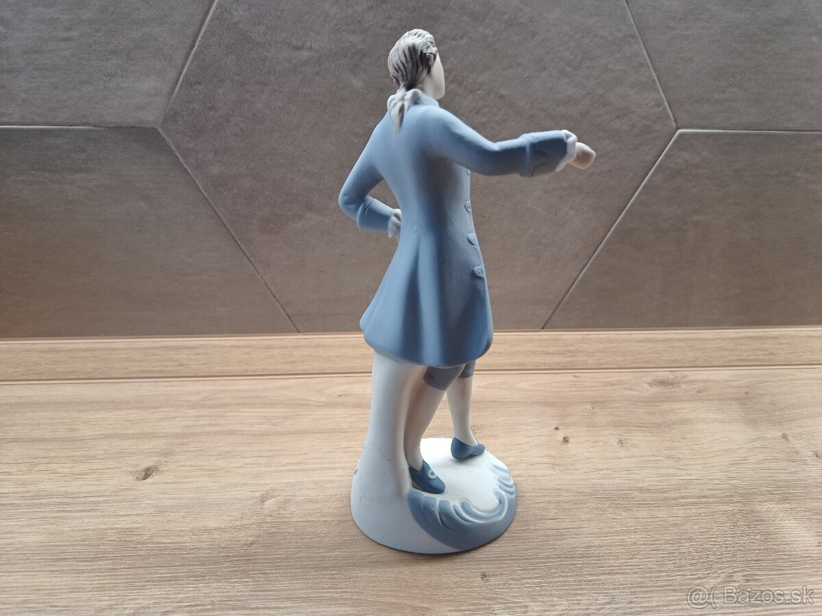 socha Royal Dux, rokokový tanečník - 9