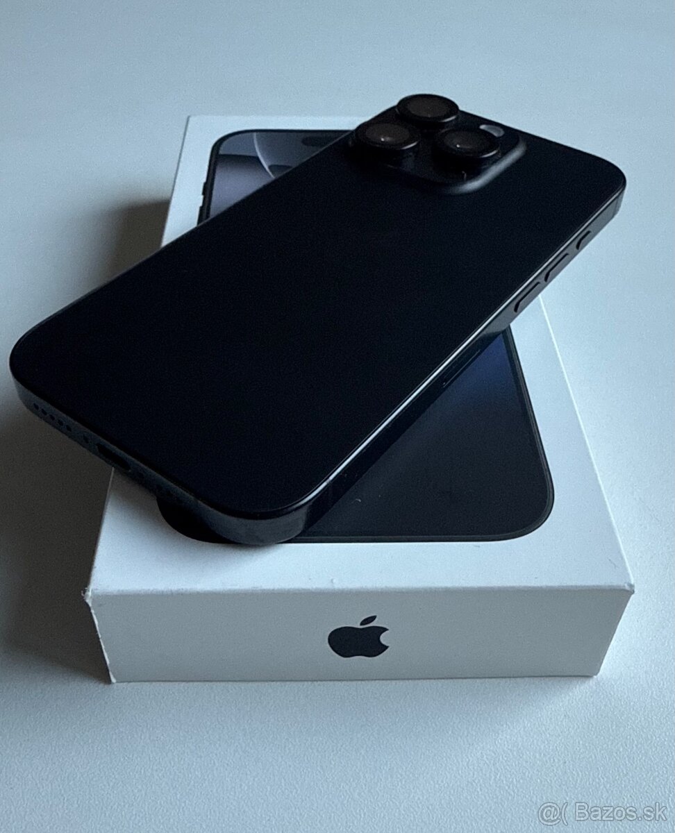 iPhone 16 pro 128 GB , Black titanium ( záruka 5/2027 ) - 9