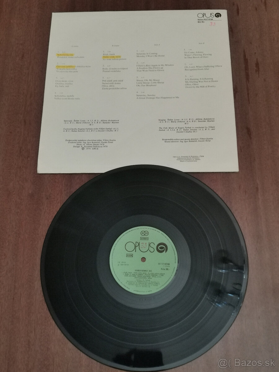 LP platne Ľudovky 1 - 9