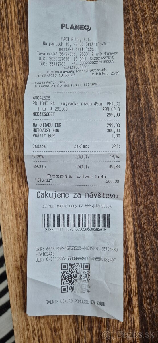 Umývačka riadu PHILCO - 9