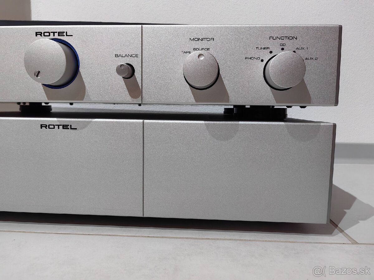 ROTEL RB03 + ROTEL RC03 pre amp + koncák - 9